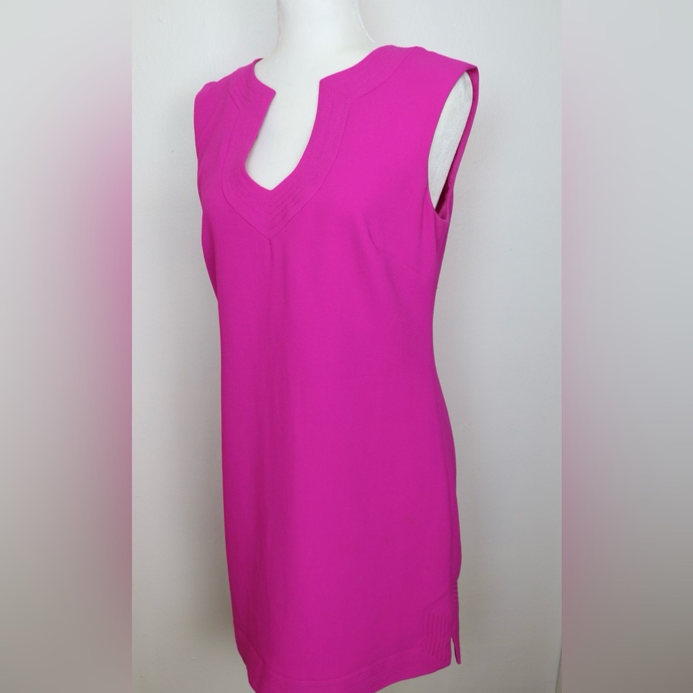 Pink Trina Turk Sleeveless V-Neck Dress